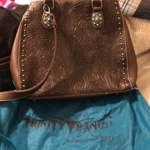 Montana West One Brown bag and one red bag